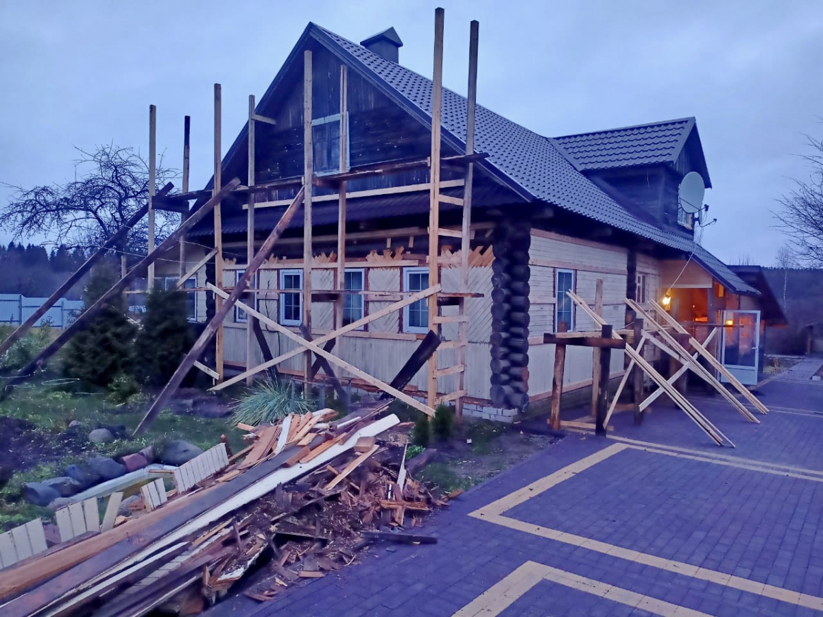 Отделка фасада плиткой \"Каньон\" (Вышний Волочек г.)