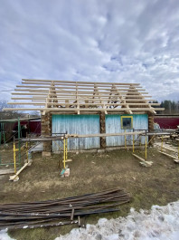 Ремонт кровли, фасадные работы (дер. Голобово)