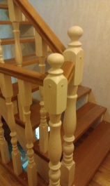 Изготовление лестницы с установкой ( массив сосна, ступени бук ), г. Тверь  ул. Прошина_фото_8